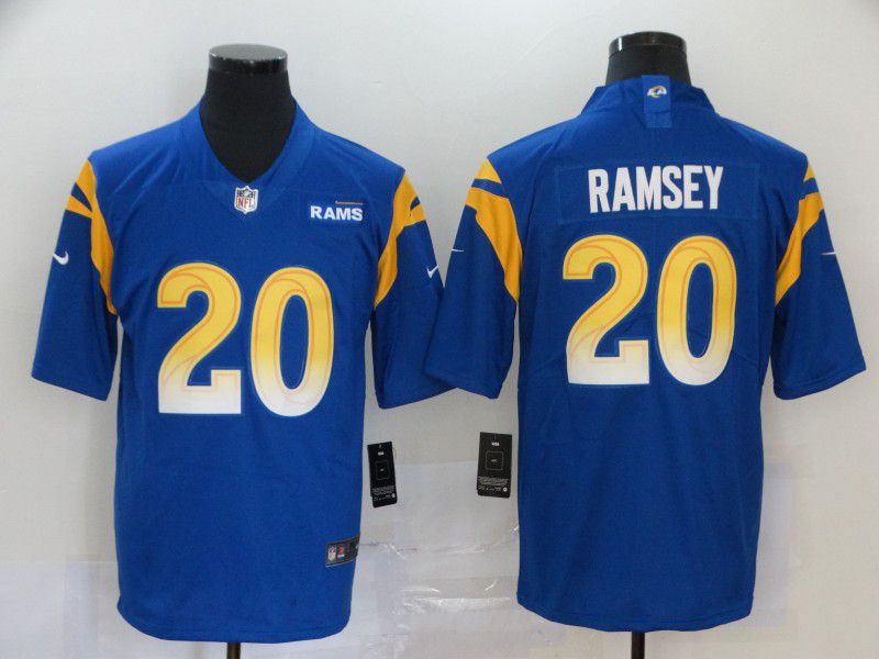 Men Los Angeles Rams #20 Ramsey Blue Nike Vapor Untouchable Stitched Limited NFL Jerseys->los angeles rams->NFL Jersey